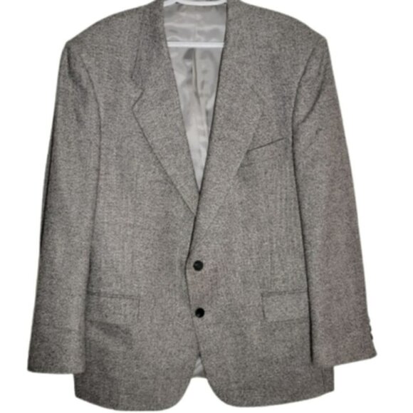 Classic WmH Leishman tweed suit jacket,size 44 R heather gray - Picture 1 of 8
